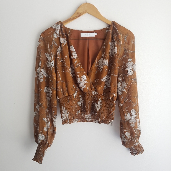 🔥 SOLD ASTR Floral Top - Picture 4 of 11
